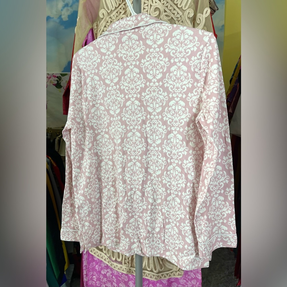 New Charter Club Pink Pajama Set 100% cotton pink s small 2 4 Christmas 🎁 cute - Picture 4 of 6